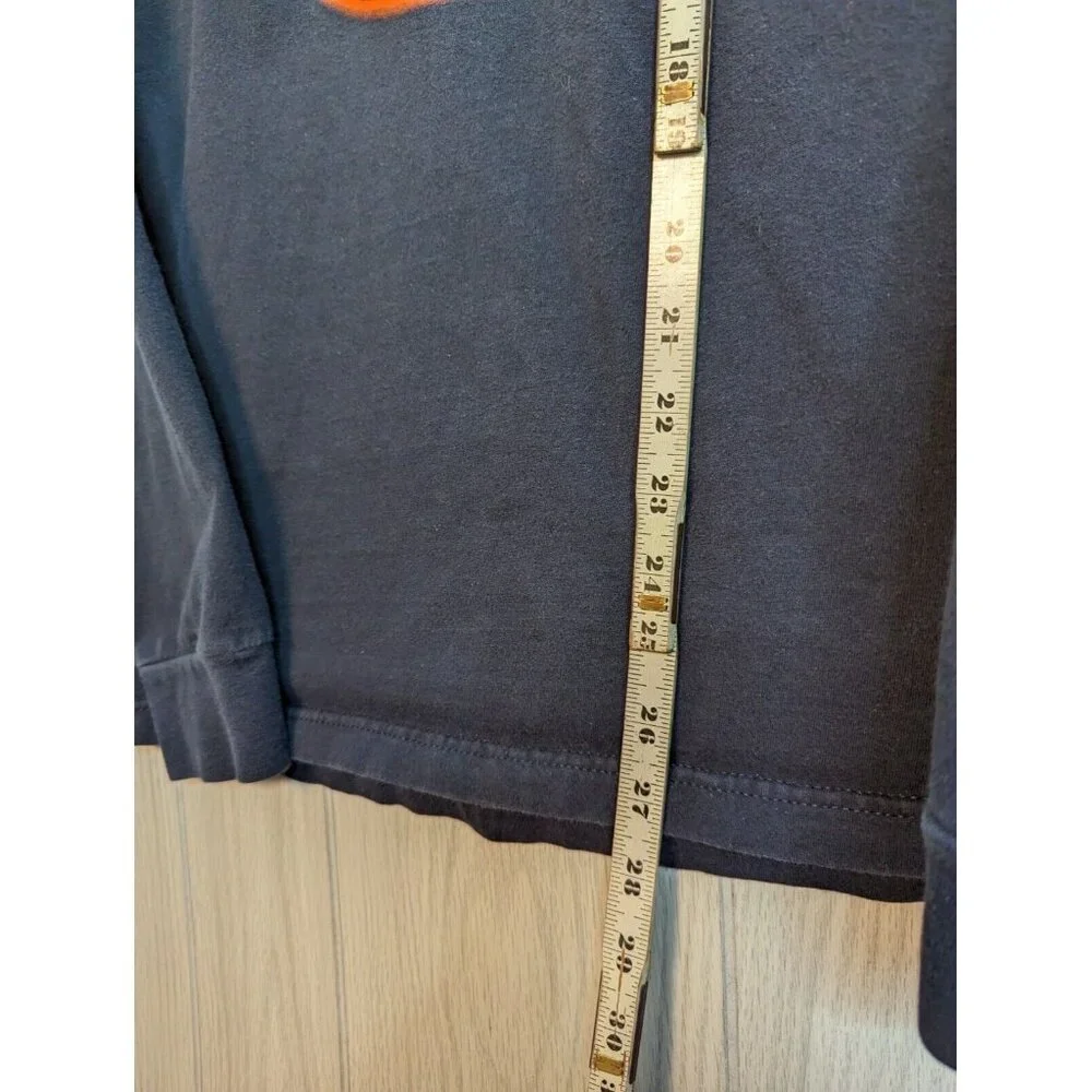 Nike Baltimore Orioles Bird Logo Tee Mens Size Small S Black Long Sleeve Chrome